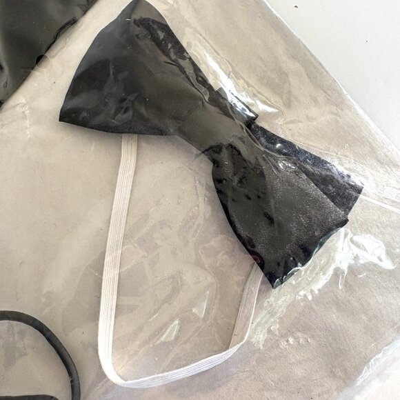 New! 50s INSTANT NERD SET Adult Accessory Kit Glasses Bowtie Pocket Protector - Picture 12 of 13